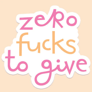 Zero F To Give Sticker