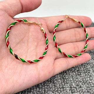 Christmas Hoop Earrings