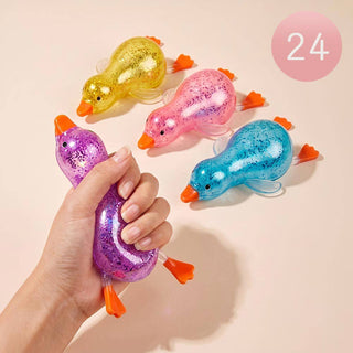 Glitter Duck Squeeze Squishy Stress Relief Toy