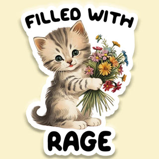 Rage Kitty Sticker