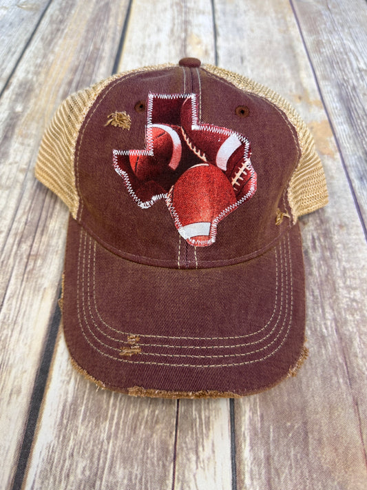 Football Dirty Trucker Hat