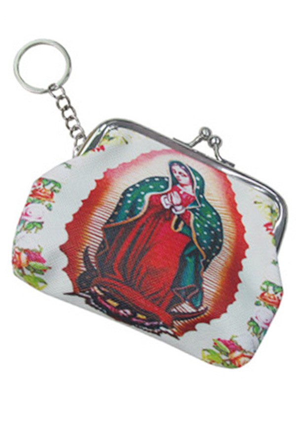 Our Lady of Guadalupe Kiss Lock Purse