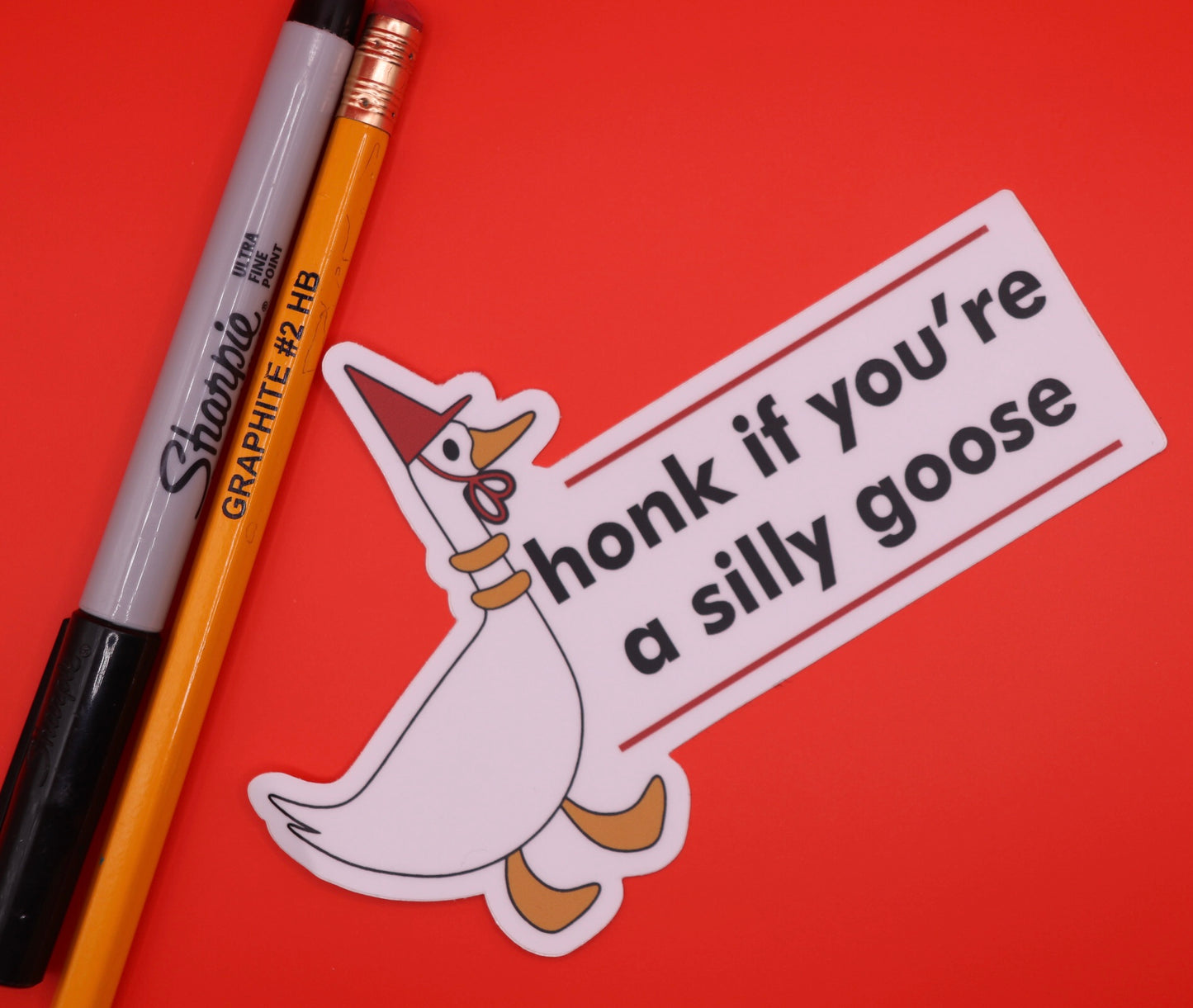 Honk! Silly Goose Sticker
