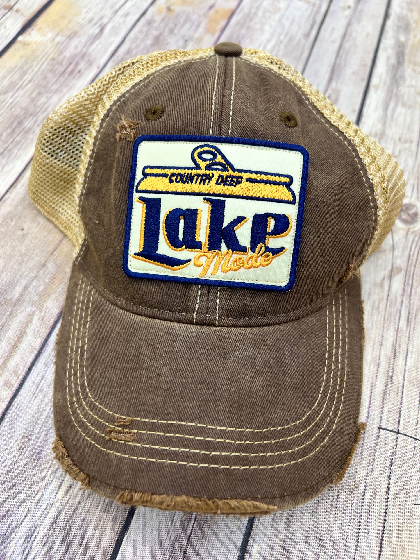 Lake Mode Dirty Trucker Hat