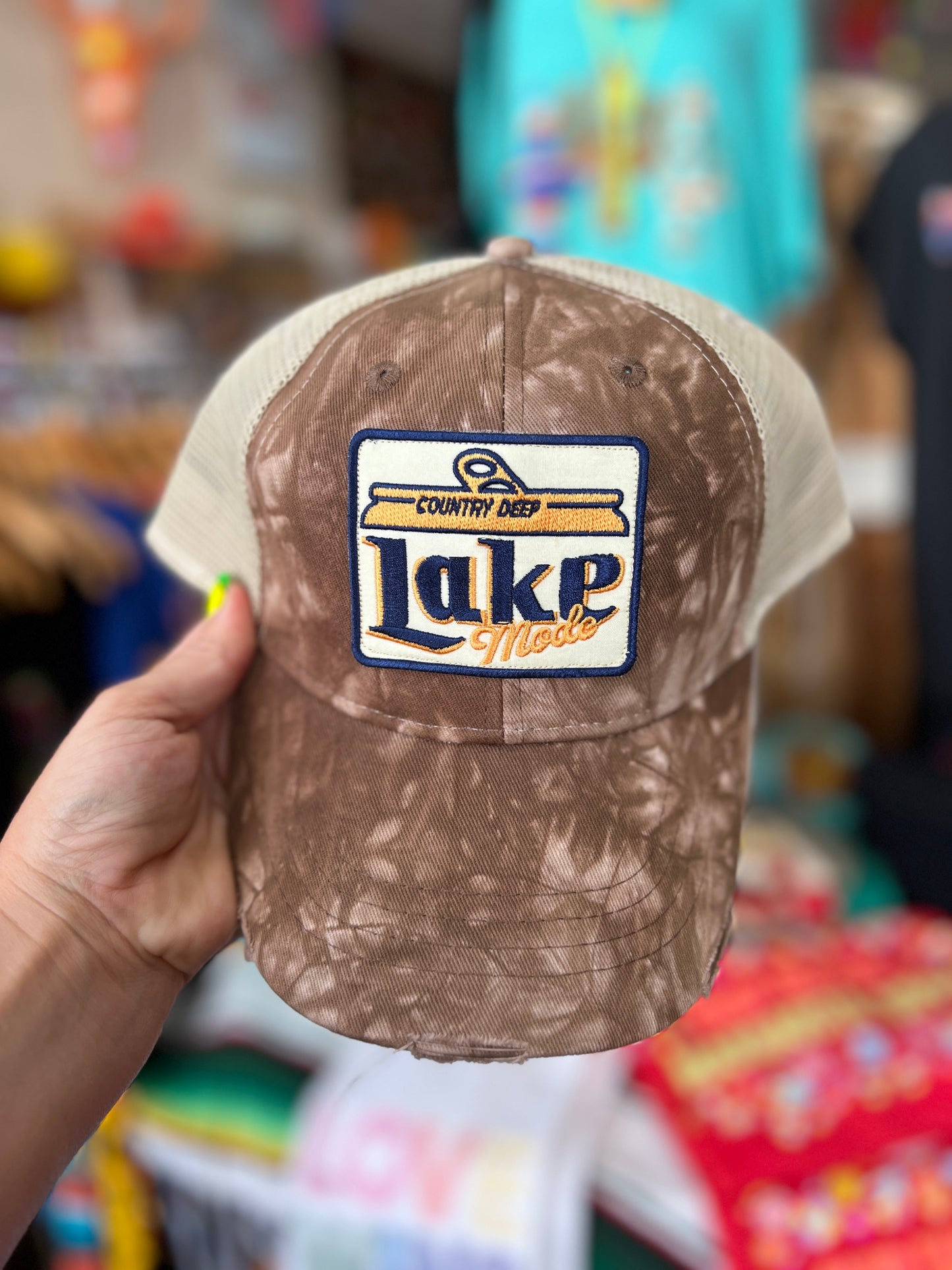 Lake Mode Tie-Dye Trucker Hat