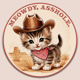 Meowdy Kitten Sticker