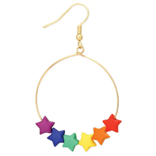 Rainbow Bright Star Earrings