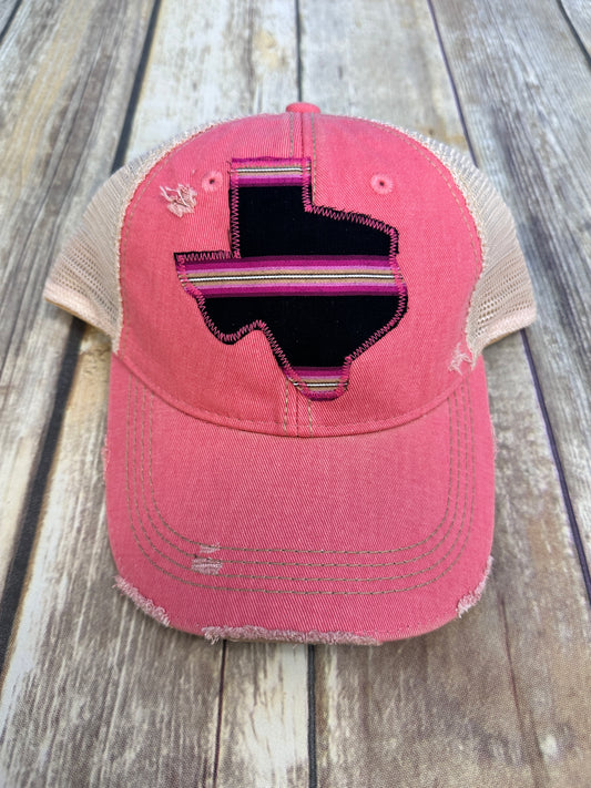 Vintage Stripe Dirty Trucker Hat