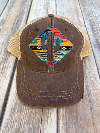 Sunrise Aztec Dirty Trucker Hat