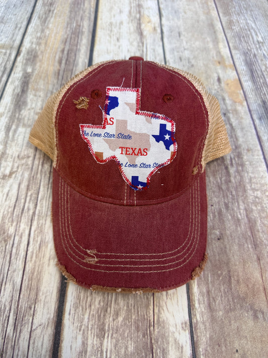 Texas Souvenir Dirty Trucker Hat