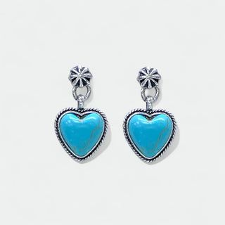 Heart of Turquoise Earrings