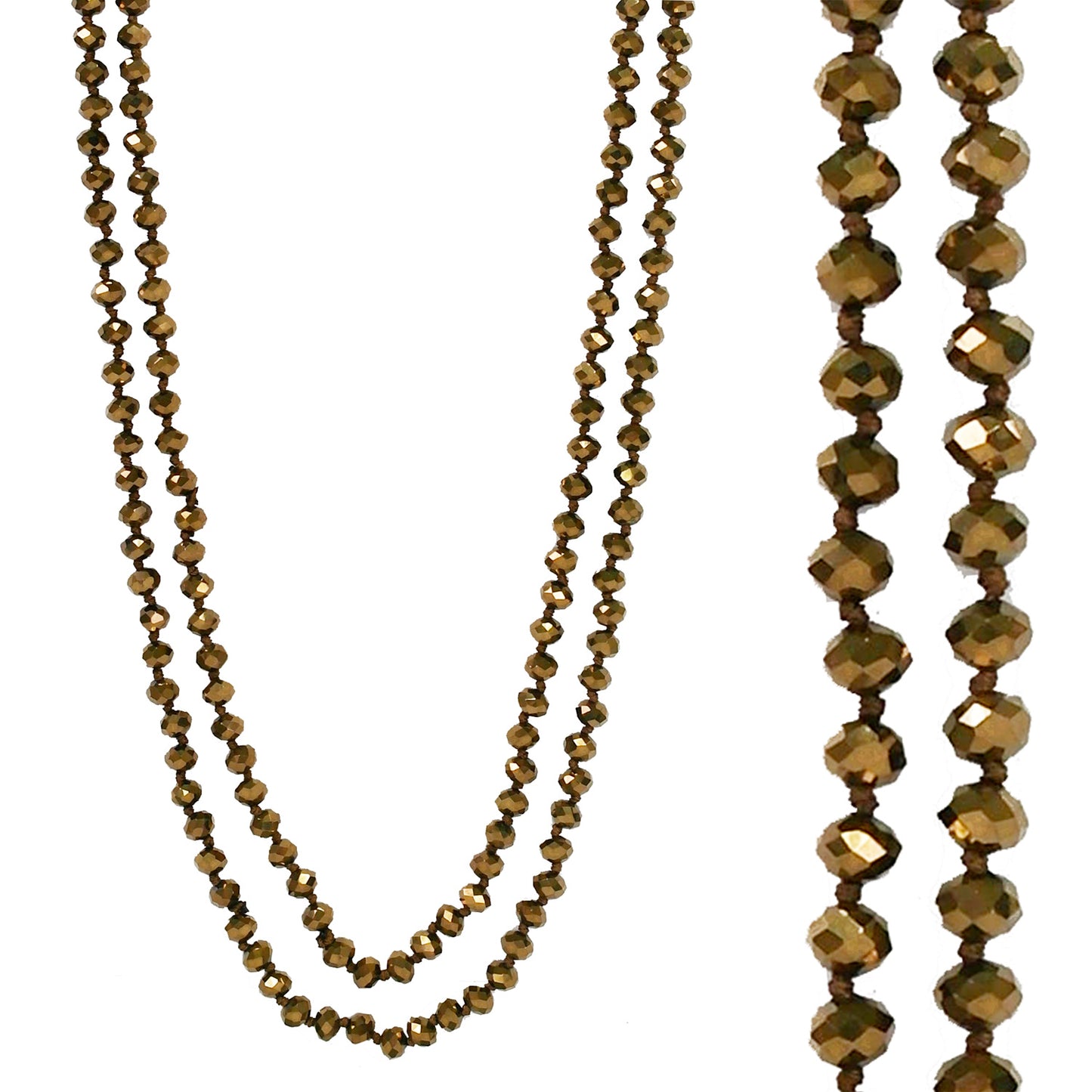 Double Down Bead Necklace [All Colors]