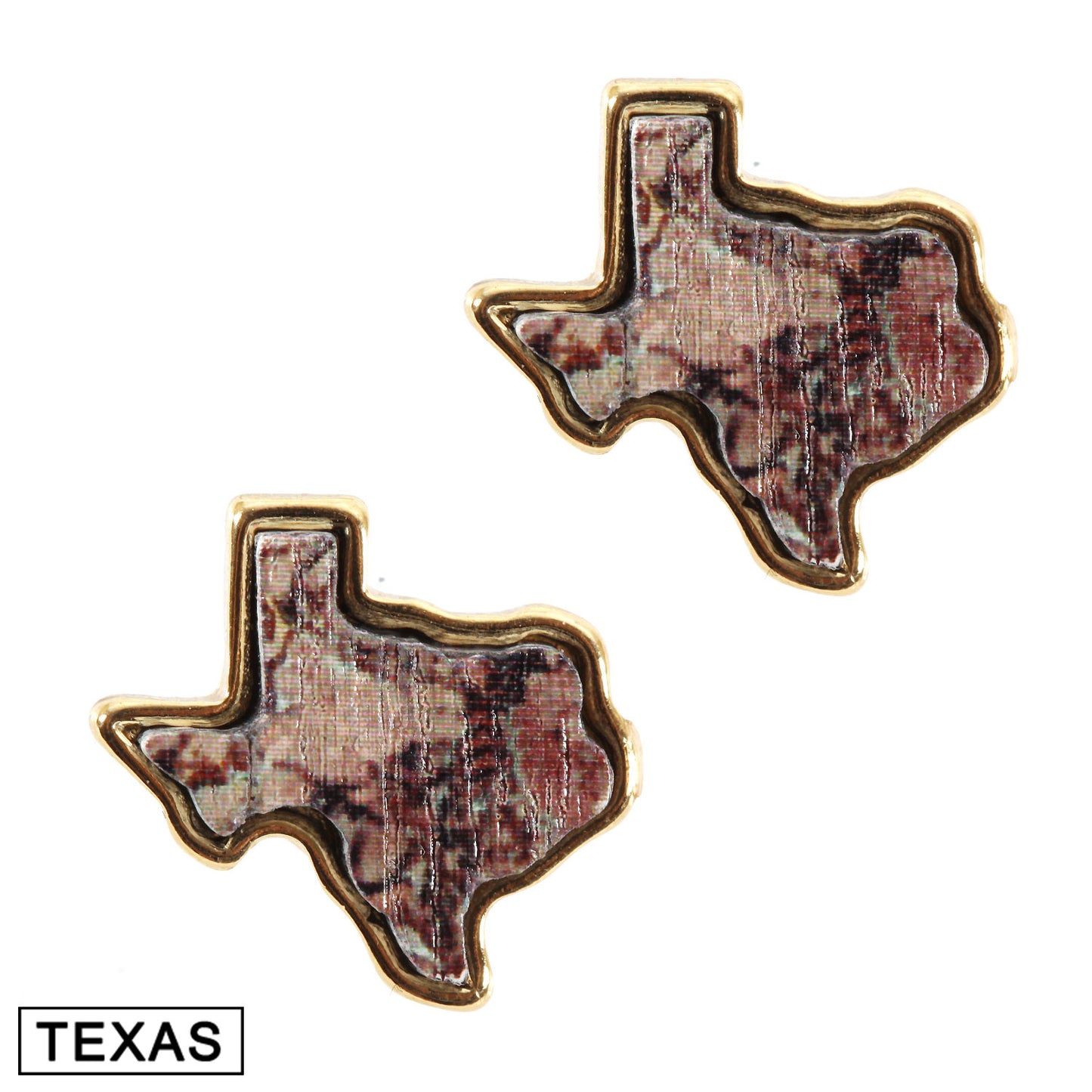 Marble Texas Stud Earrings [5 Colors]