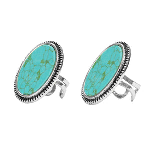 Last Call Studded Oval Turquoise Ring