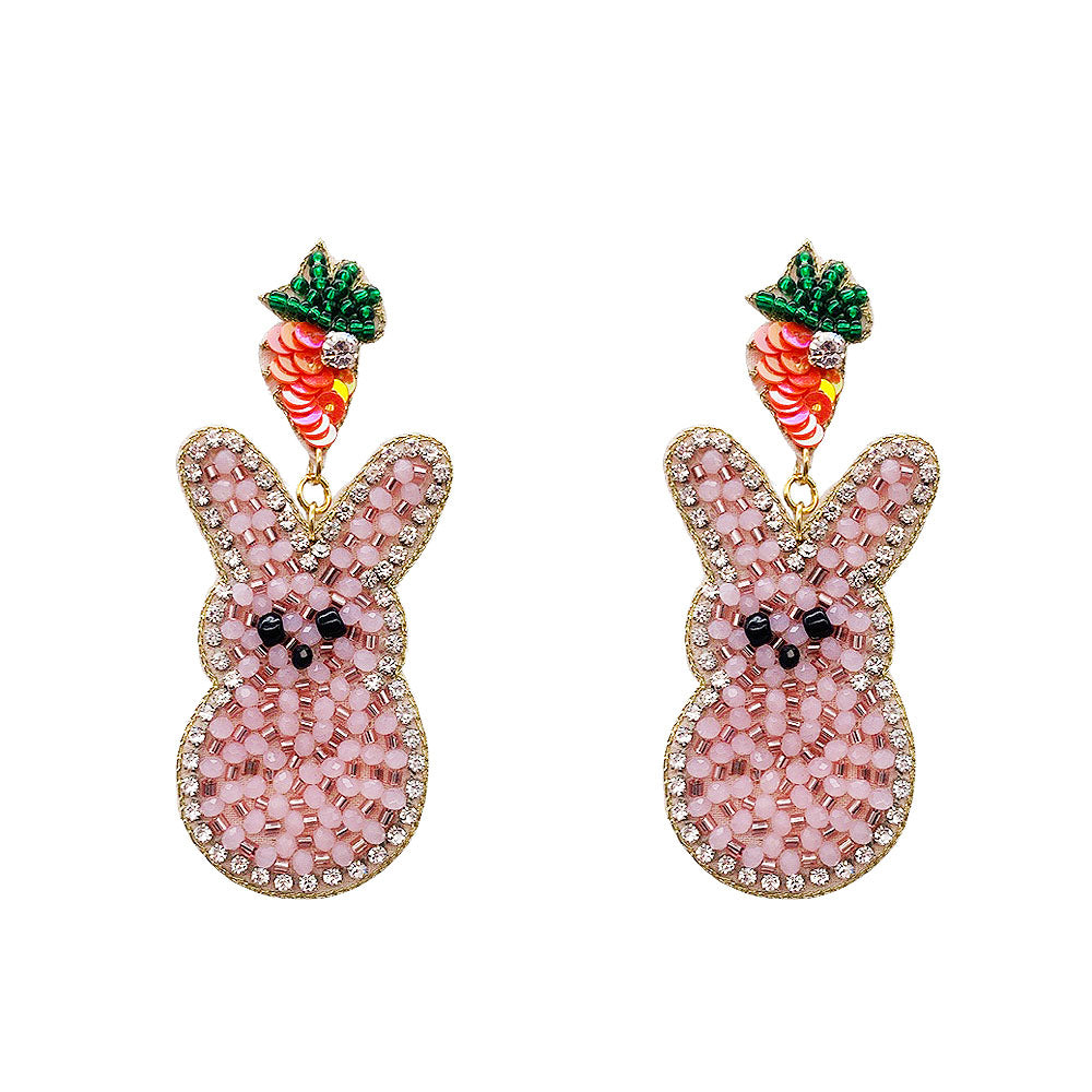 Bunny Statement Earrings [PINK]
