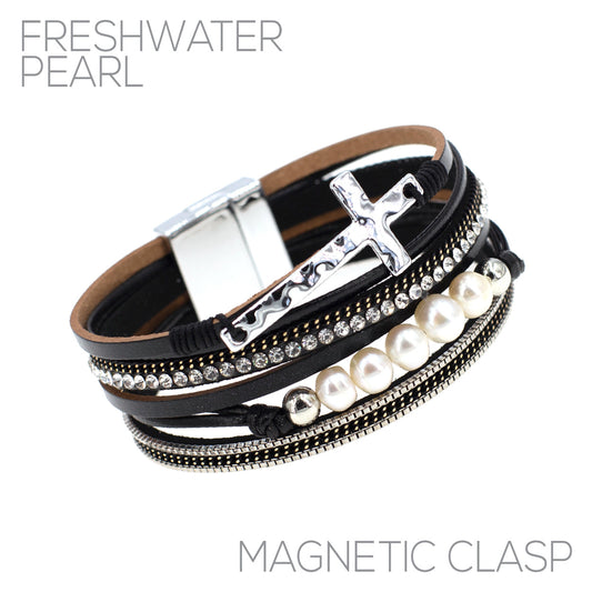 Cross Magnetic Wrap Bracelet