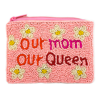 Last Call Queen Mom Seed Bead Coin Purse