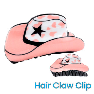 Cowgirl Hat Claw Hair Clip