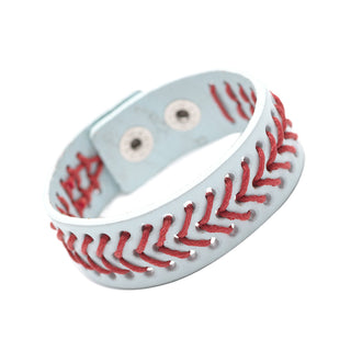 Sweet Leather Baseball Bracelet
