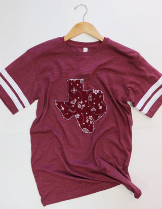 Paisley College Station Ringer Tee