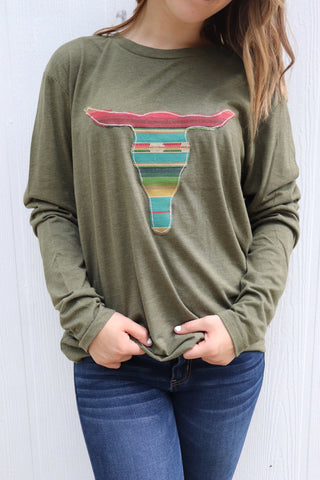 Lago Serape Long Sleeve Tee