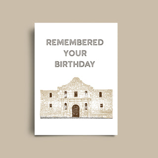 Alamo Birthday Greeting Card