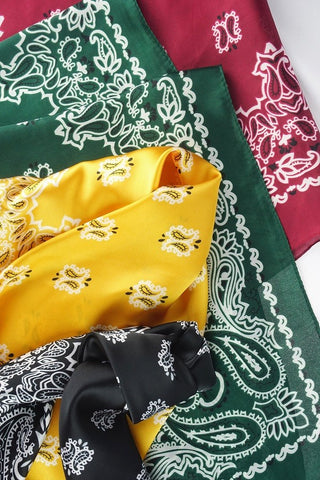 Vintage Paisley Silk Neckerchief [All Colors]