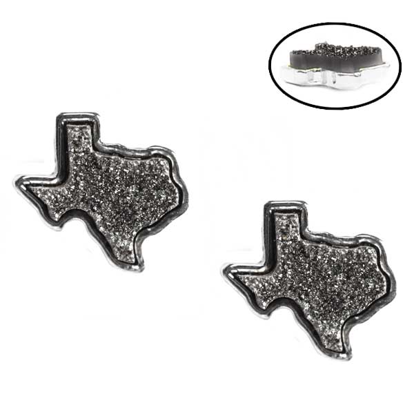 Druzy Texas Stud Earrings [All Colors]