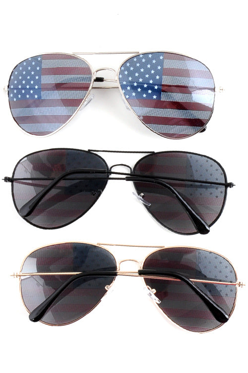 Last Call All American Aviator Sunglasses [3 Frame Colors]