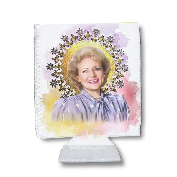 Betty White Watercolor Can Holder