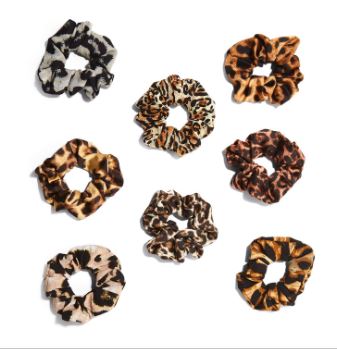 Silky Leopard Scrunchie