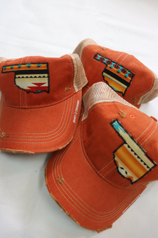 Sedona Orange Dirty Trucker Hat