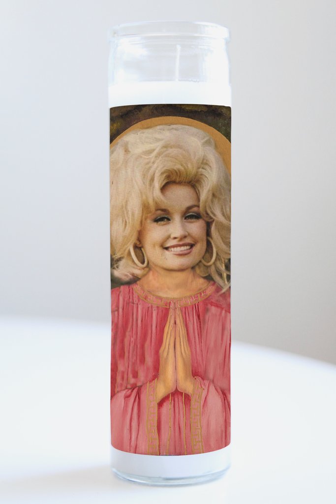 Dolly Parton Celebrity Saint Candle