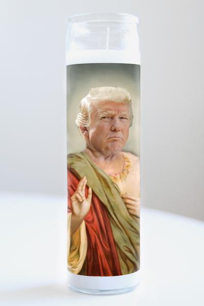 Sad Donald Trump Celebrity Saint Candle