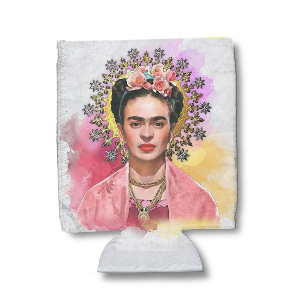 Frida Kahlo Watercolor Can Holder