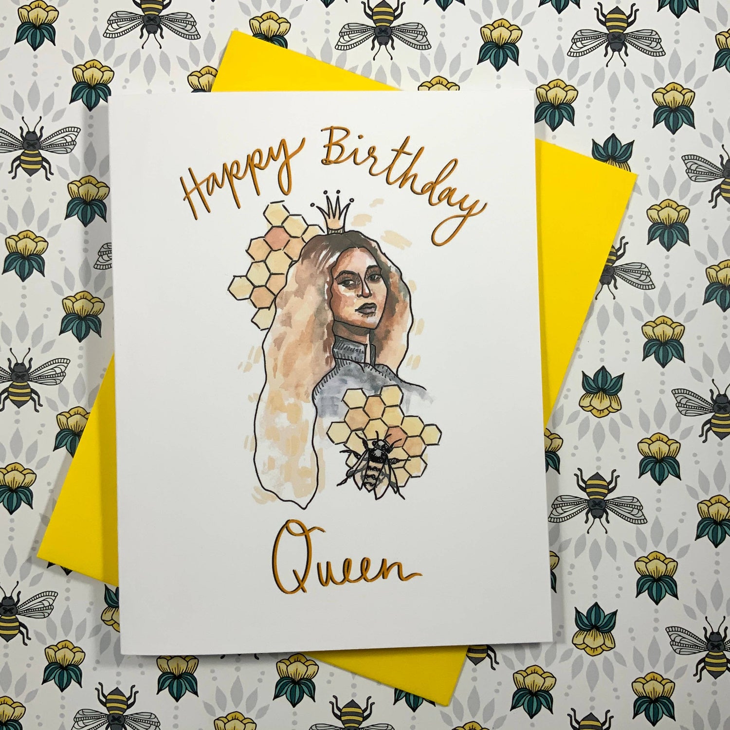 Beyonce Themed Birthday Card