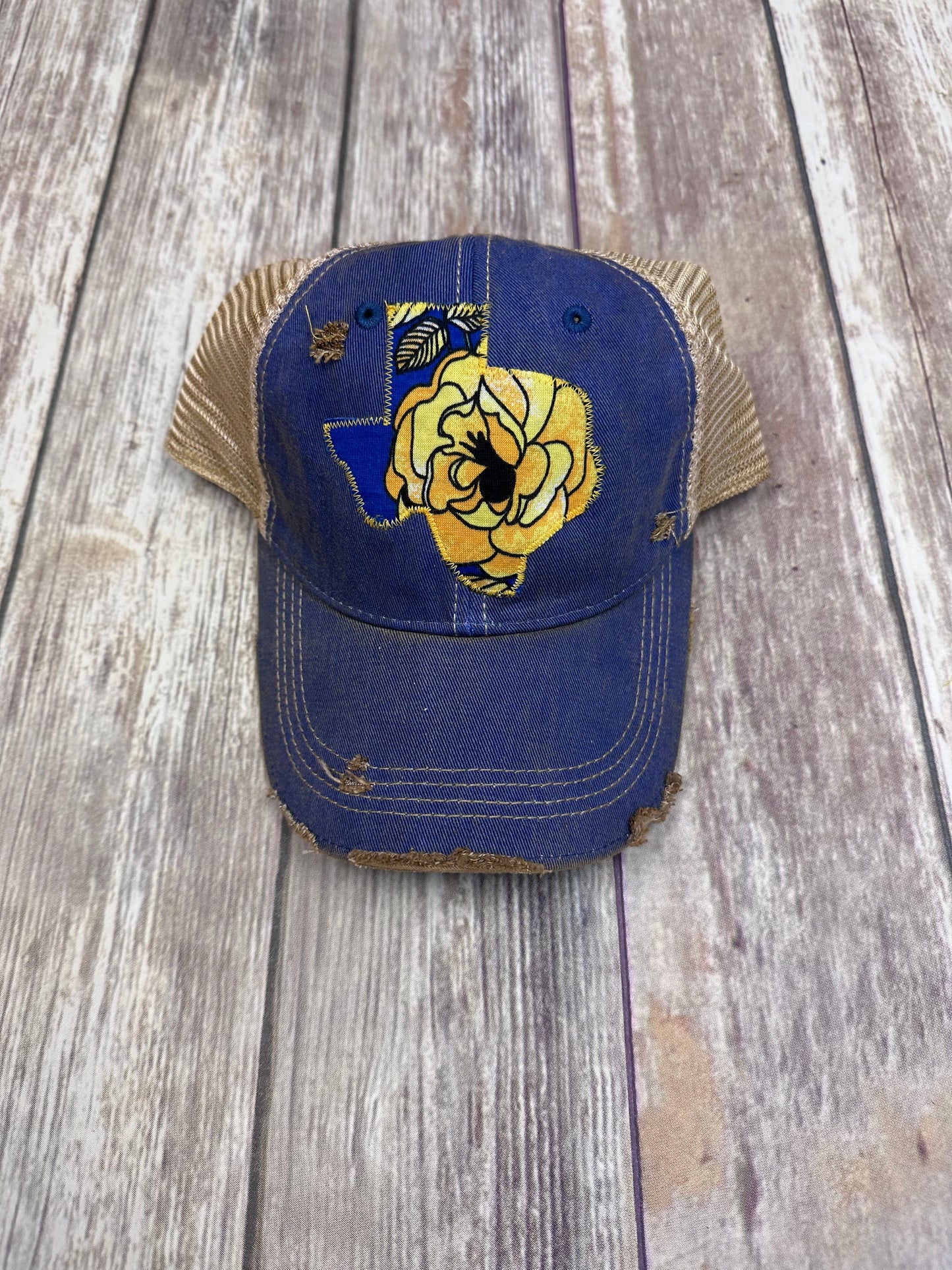 Yellow Rose of Texas Dirty Trucker Hat