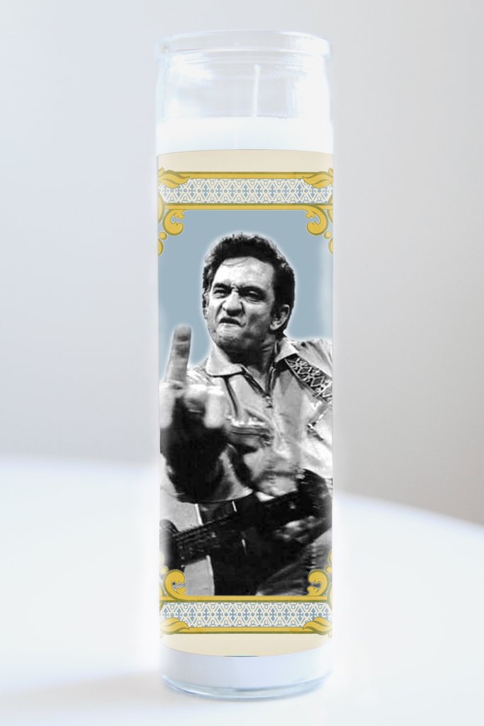 Johnny Cash Celebrity Saint Candle [2 Styles]