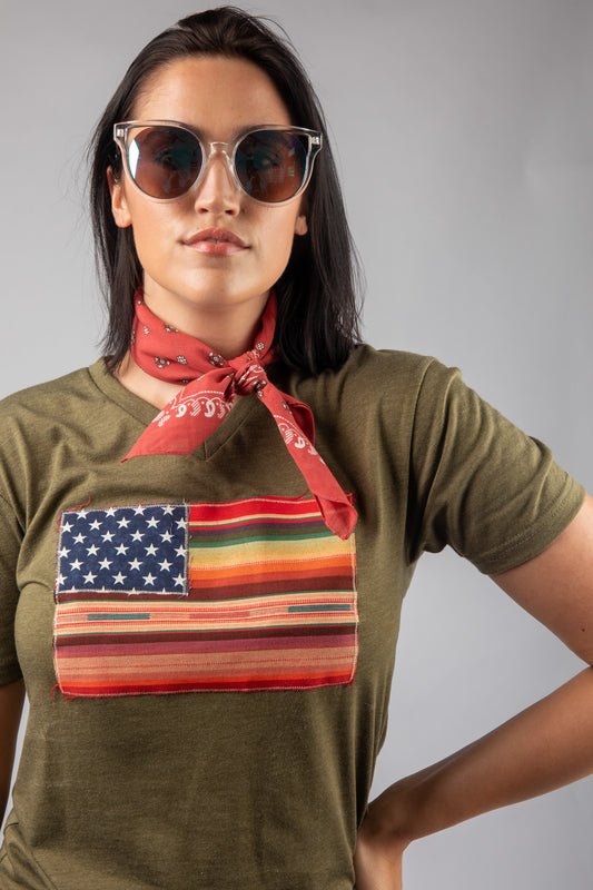 Salsa Serape Flag Tee