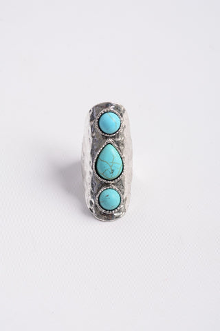 Turquoise Bling Rings