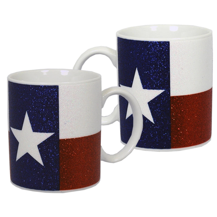 Glitter Texas Flag Mug