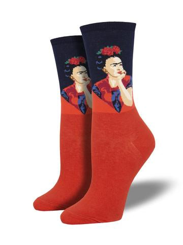 Pensive Frida Women's Socks [2 Colors]