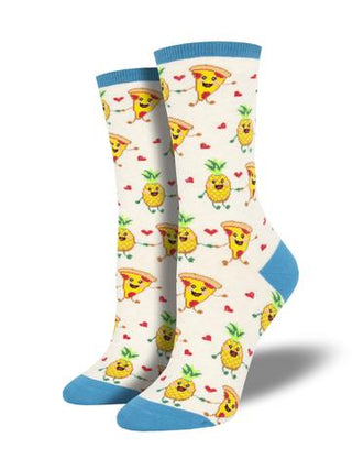 Last Call Pizza Loves Pineapple Women’s Socks