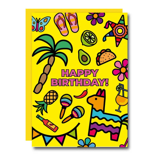 Tropical Birthday Card