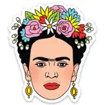 Last Call Frida Flower Crown Die Cut Sticker