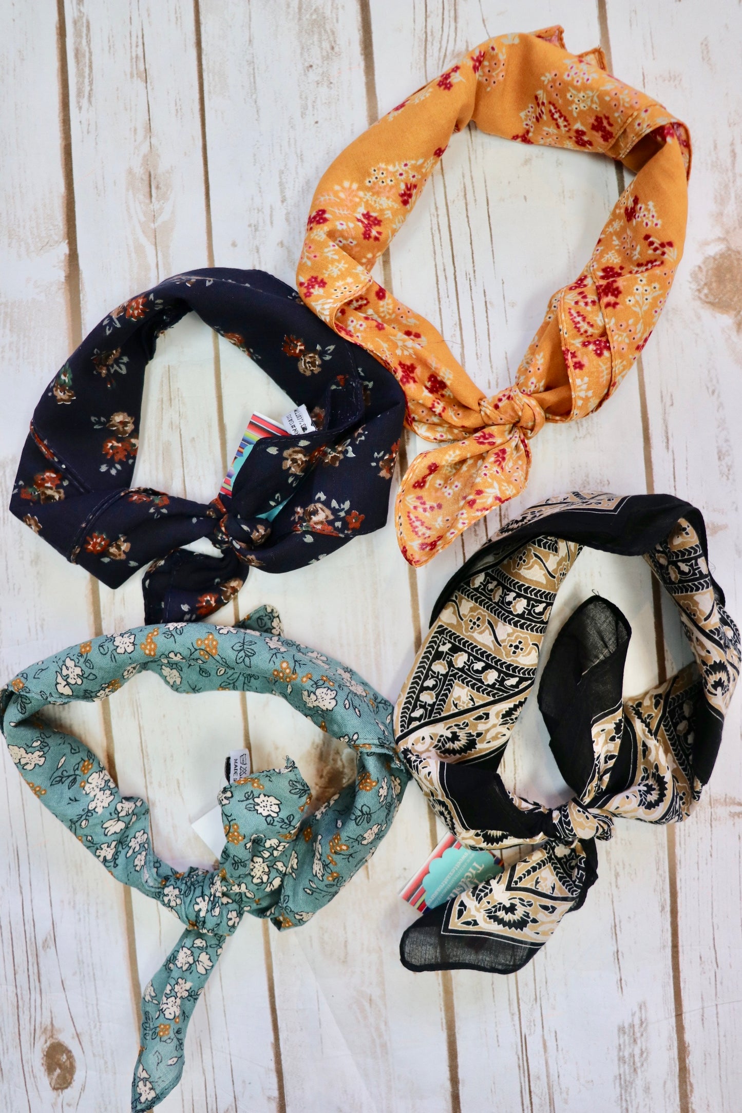 Vintage Floral Neckerchief [4 Colors]
