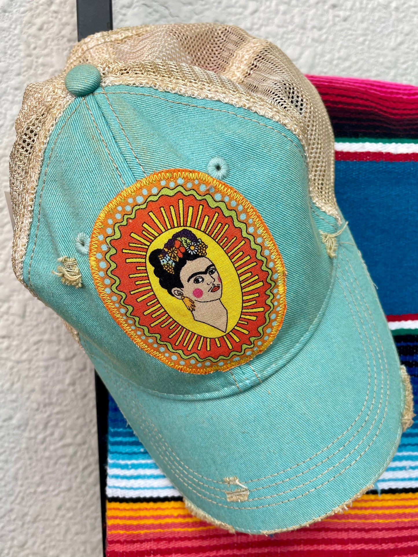 Frida Kahlo Dirty Trucker Hat