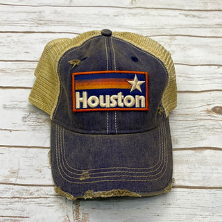 Stars over Houston Dirty Trucker Hat