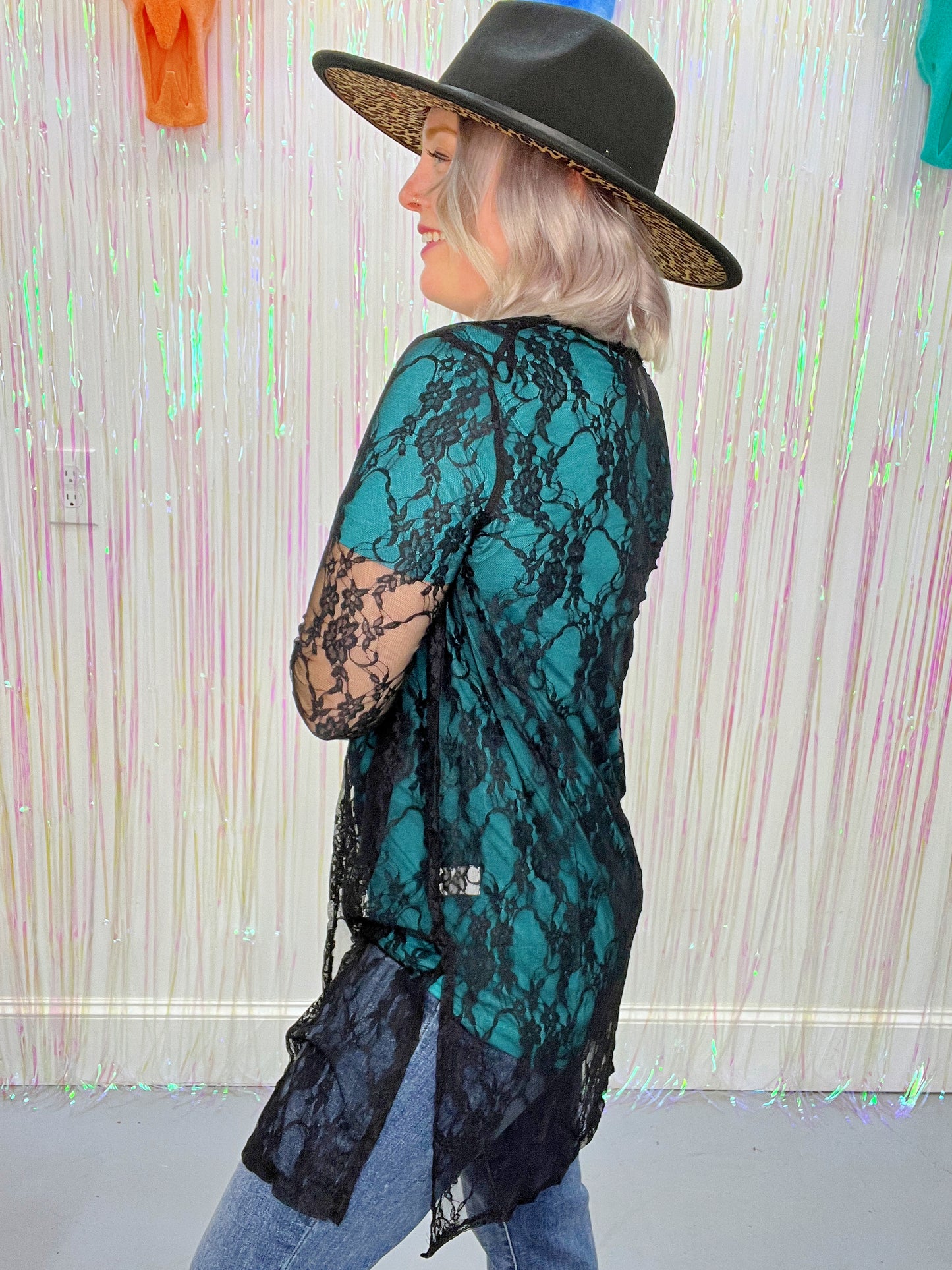 Lovelady Lace Duster [Black]
