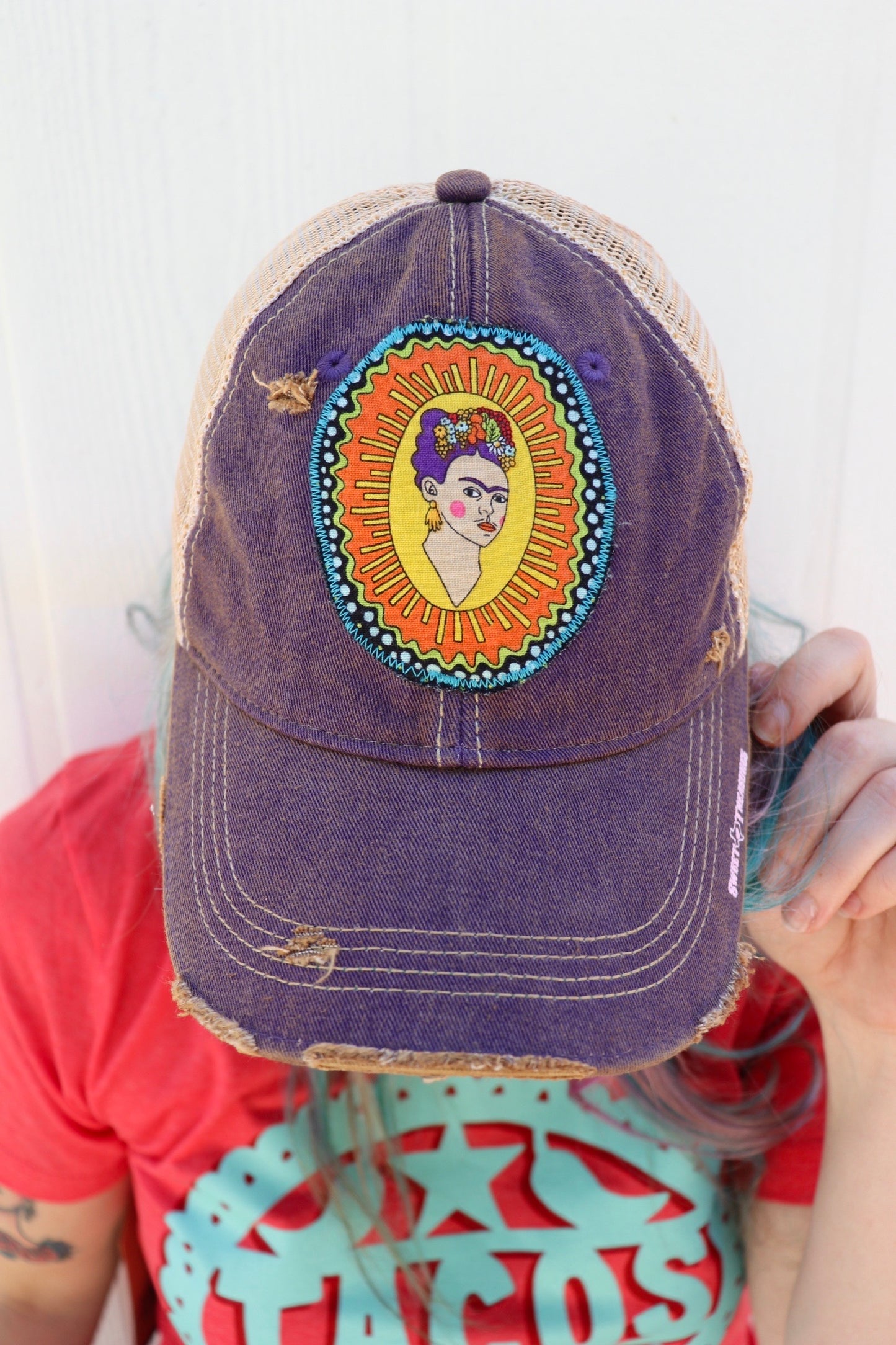 Frida Kahlo Dirty Trucker Hat